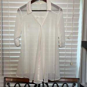 Button down flare shirt sz F